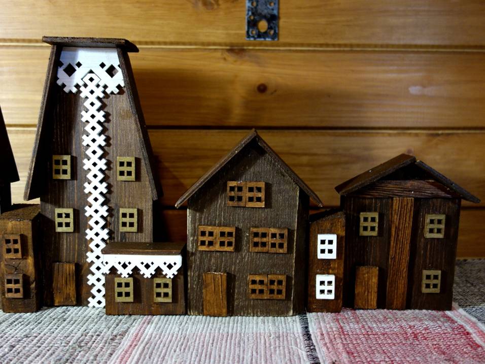 скандинавские домики для интерьера