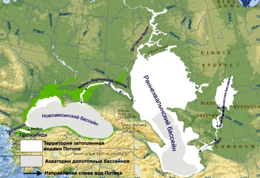 Каспийское море в древности карта