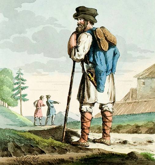 Русский крестьянин 18 века