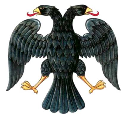 Двуглавый орел герб Временного правительства без корон