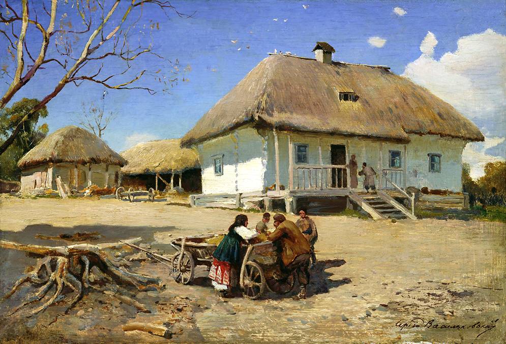 Двор козака. Картины и биография художника Сергея Васильковского