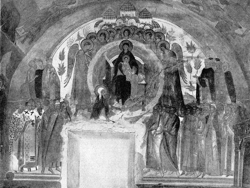 Фреска церкви Рождества Богородицы в Ферапонтовой монастыре