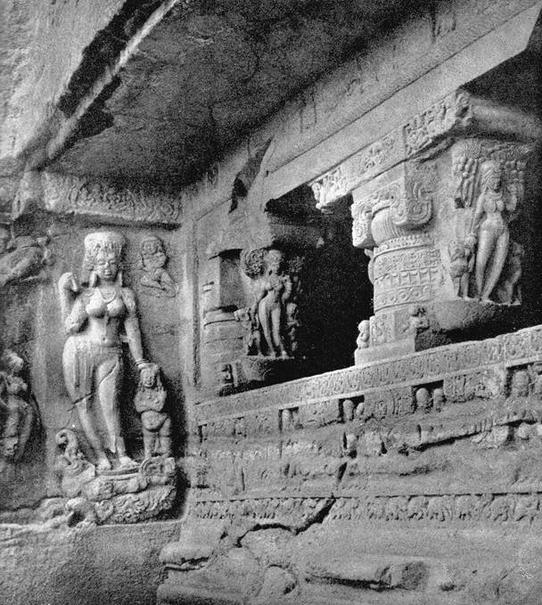 Пещерный   храм   Рамешвара   в Элуре