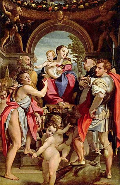 картина Антонио Корреджо Мадонна святого Георгия