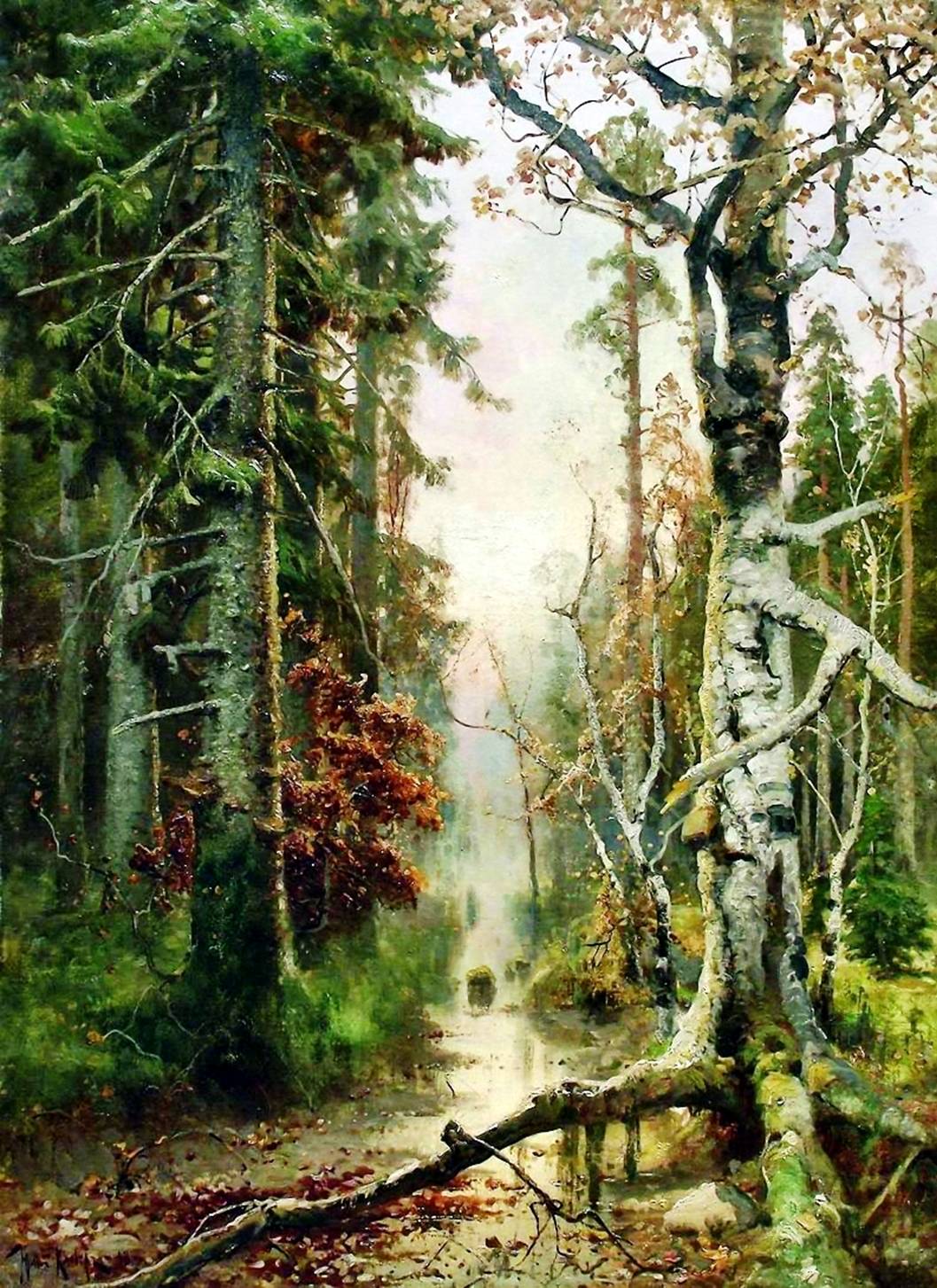 Картинки русский лес осенью Картинки русский лес осенью
