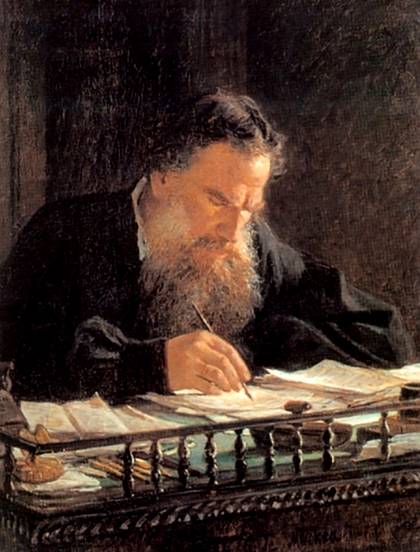 Портрет писателя Льва Толстого