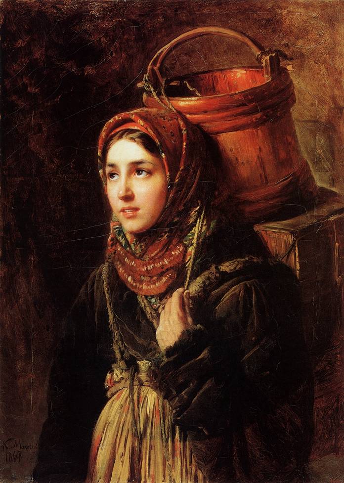 Картина Селёдочница 1867. Художник Маковский Константин