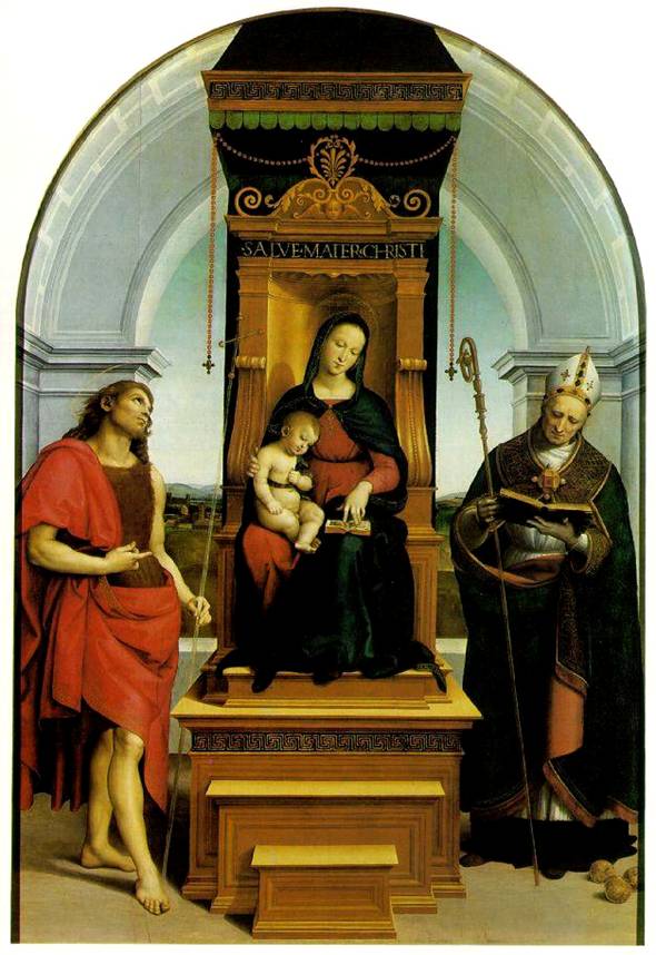 Рафаэль Мадонна с Младенцем и Иоанном Крестителем