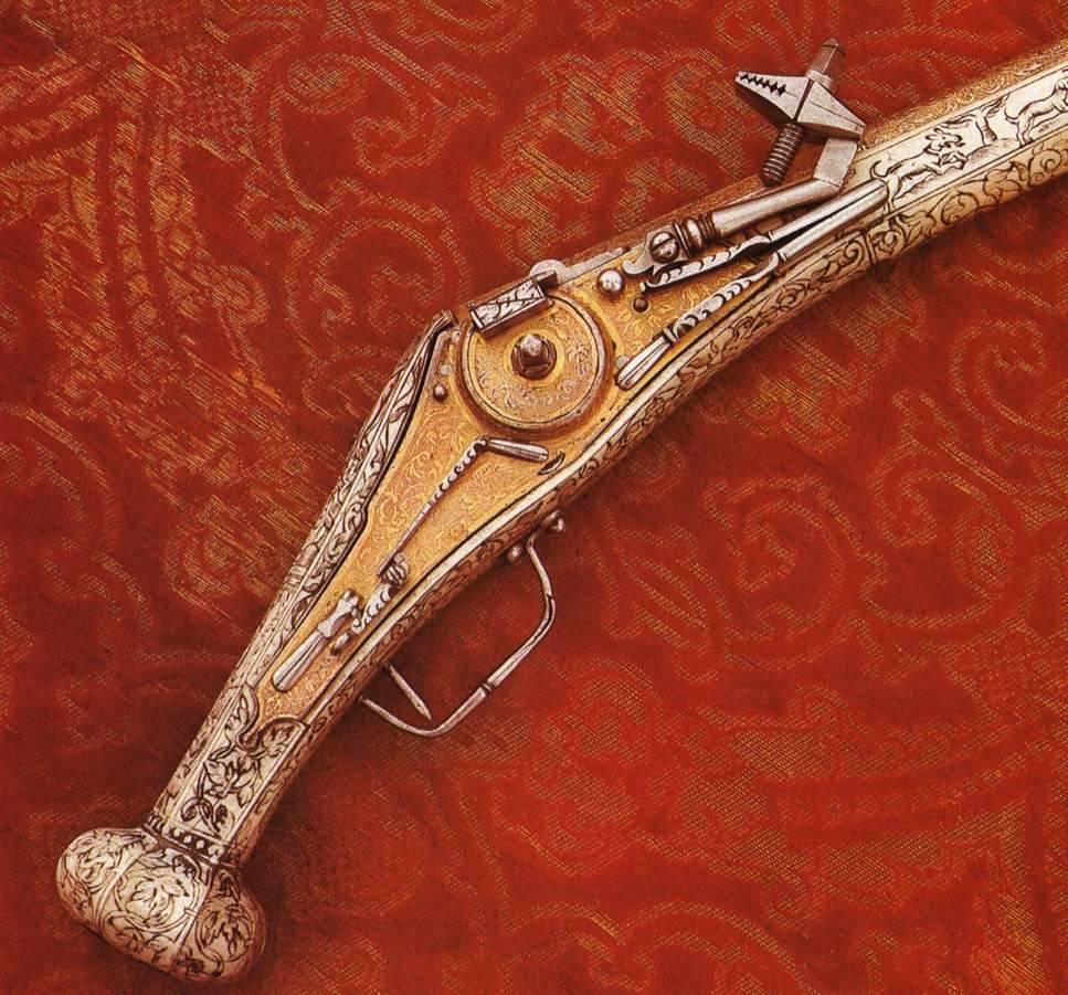 Пистолет с колесным замком. Германия, 1580 год