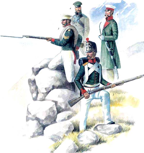 Русская пехота на Кавказе