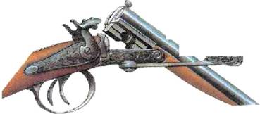 Первый образец ружья Лефорше в котором применялись гильзы с бранд-трубками
