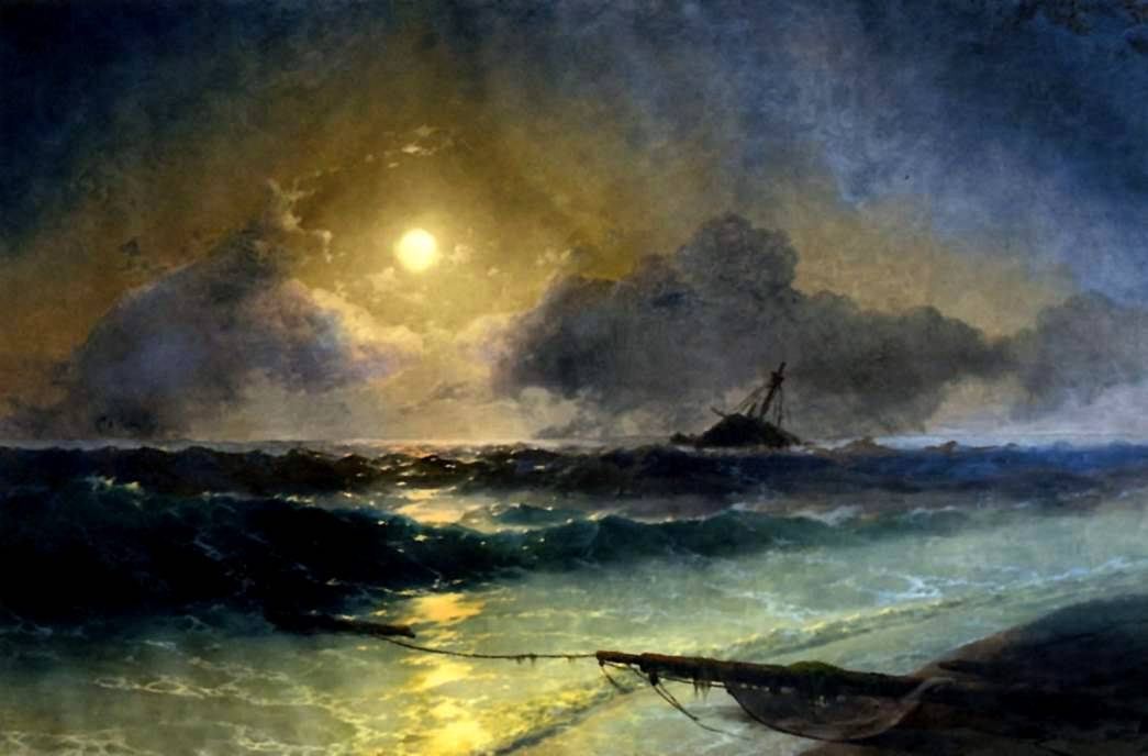 картина Айвазовского Восход луны