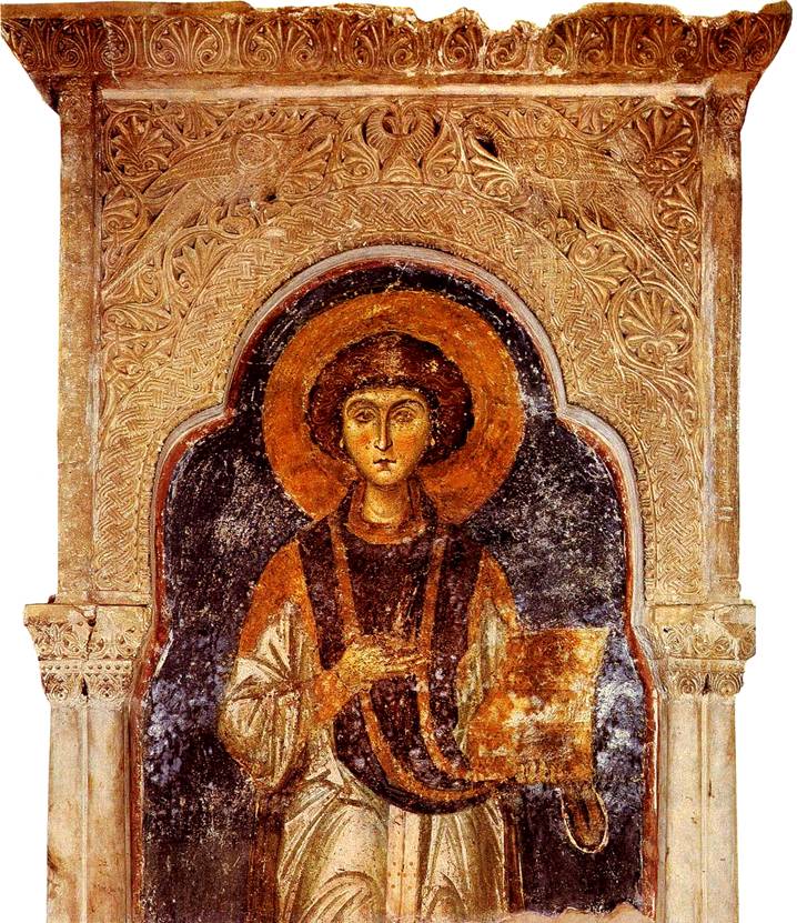 Фреска Великомученик и целитель Пантелеймон