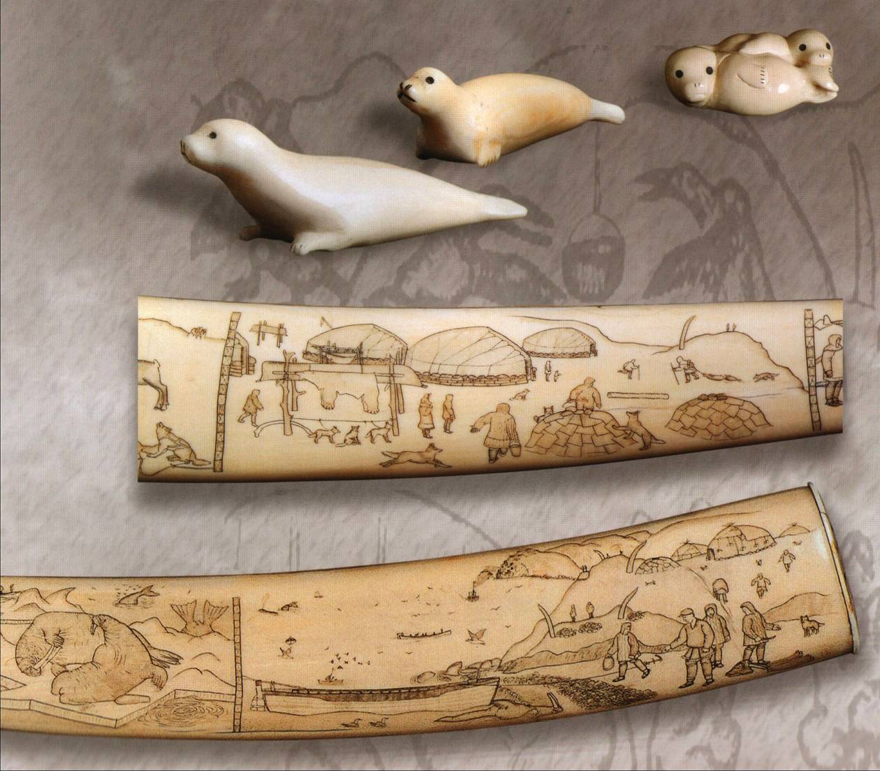 скульптуры из моржовой кости