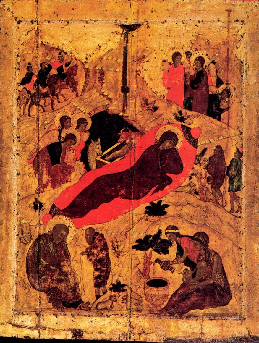 Рождество Христово. Икона Андрея Рублева