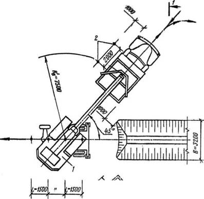 Схема разработки траншеи лобовым забоем экскаватором 