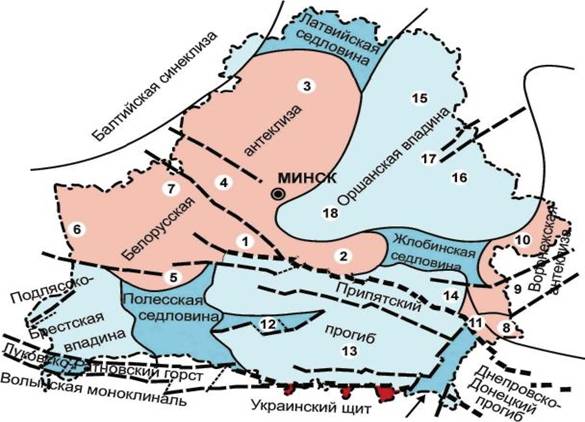 Карта тектонического районирования